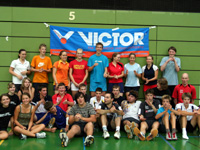 Die Teilnehmer am 3. Junioren-Badmintoncamp
