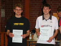 Andreas Bühler und Sebastian Buyze bei der Siegerehrung