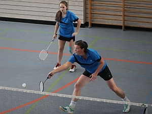 Solveigh Berg und Kirsten Greffenius im Damendoppel der 3. Mannschaft
