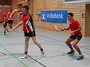Markus Bühler und Michael Müller im 1. Herrendoppel der 4. Mannschaft