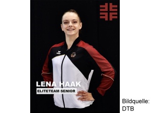 Lena Haak auf dem Poster