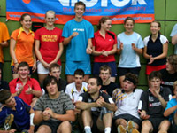 Teilnehmer des 3. Jugend- und Junioren-Badmintoncamp