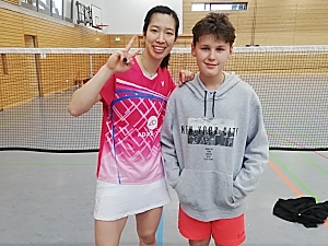 Matti Hintze mit Yvonne Li
