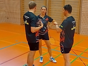 Coaching im Mixed Claudia, Markus und Robert