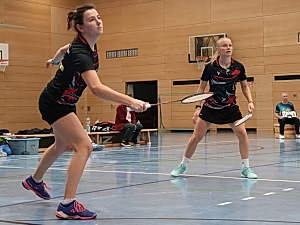 Lilly Huber und Amelie Steinmann im Damendoppel