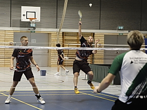 Cedric Wurst und Lukas Helfert im 1. Herrendoppel