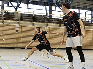 Lars Wegmann und Justin Geiger im 2. Herrendoppel