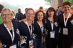 von links Ute Binder, Claudia Weber-Bastong, Jutta Keller-Patzke, Heidi Schenk und Birgit Matt-Fuchs
